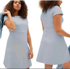 Everlane The Party of One Short Sleeve T-Shirt Shift Dress Sky Blue M NWT