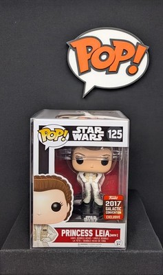 ''FUNKO POP'' ''STAR-WARS'' ''PRINCESS LEIA (HOTH)'' ''125'' ''2017 GALACTIC CON''