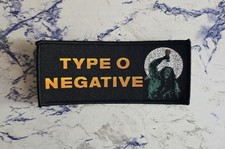 Type O Negative Black Border Woven Patch
