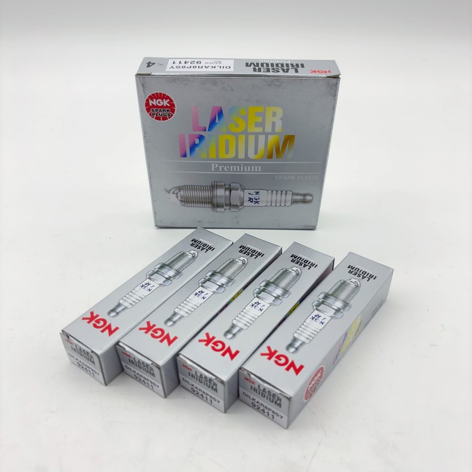 4PCS NGK 12290-6A0-A01 Spark Plug DILKAR8P8SY For Honda Civic CR-V Insight 92411