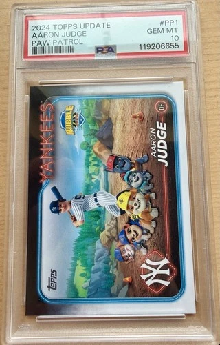 Topps Update Series 2024 Paw Patrol Insert Aaron Judge #PP-1 PSA 10 Yankees