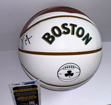 COACH JOE MAZZULLA SIGNED LOGO NBA CITY EDITION BASKETBALL BOSTON CELTICS JSA