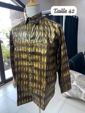 Sahelian Dashiki Shirt for Men, Multiple Colors  Sizes 42-50