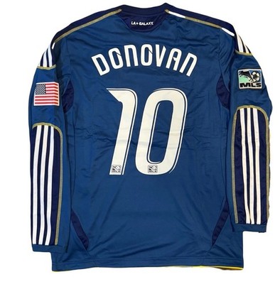 Landon Donovan #10 LA Galaxy Long Sleeve Jersey Large Navy MLS