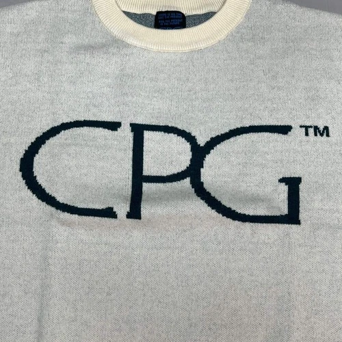 CPG CODEGRAPHY WORLDWIDE Sweater Women's Sz XL Green/Crème WCPG-SWTR-NTRL-2022-3 image 3