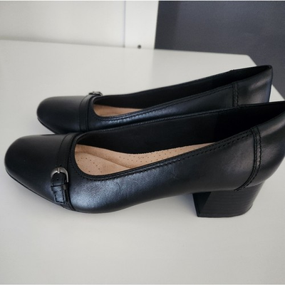 #ad #ad Clarks Marilyn Nora Pumps Black Leather Upper Women#x27;s 8 New Without Box $35.00