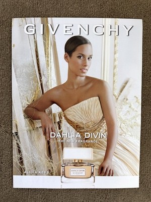 1x Givenchy Dahlia Divin Alicia Keys Perfume Ad Magazine Clipping