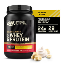 Optimum Nutrition Gold Standard Whey Protein, Banana Cream, 24g Protein, 2 lb