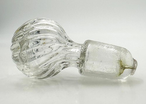 ANTIQUE GLASS MALLET DECANTER 8" - Picture 12 of 14