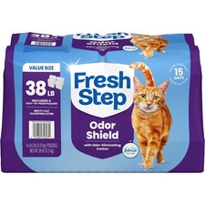 Fresh Step Multi-Cat Clumping Cat Litter 38 lb Febreze Freeships