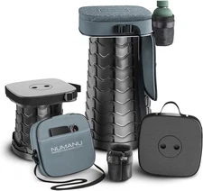 NUMANU 2025 Upgraded Collapsible Stool & 3IN1 Cushioned Carry Bag, Max 620Lbs, 1