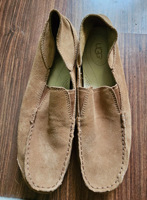 UGG Australia Mens Upshaw Chestnut Brown 1014635 Slip-On Loafers Shoes- 12