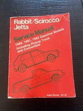 Vw Rabbit Scirocco Jetta Pickup Truck Convertible 1980 1981 1982 Service Manual Vw Rabbit Scirocco Jetta Pickup Truck Convertible 1980 1981 1982 Service Manual