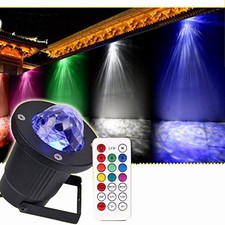 12W Remote Control Water Wave Effect Outdoor Projector Light with 7Colors Decor