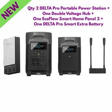 EcoFlow Kit: Two DELTA Pro + Double Voltage Hub + Smart Panel 2 + Extra Battery