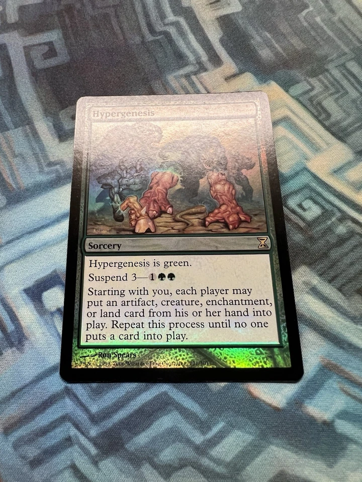 MTG Foil Hypergenesis Time Spiral (NM Front / EX/LP Back) - Image 2 of 4