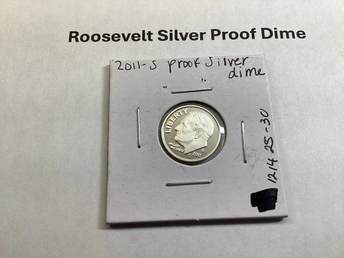 2011 S Roosevelt Silver Proof Dime from Proof Set 121425 30d