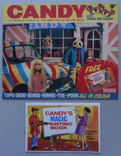 Candy comic #1 Jan 21 1967 Free Gift Magic Painting Book Rare VF NM