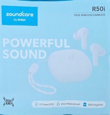 Soundcore by Anker R50i TWS Earbuds Weiß Bluetooth 5.3 IPX5 30h Spielzeit NEU