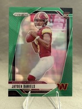 2024 Panini Prizm - Rookies Jayden Daniels #347 Green Prizm (RC)