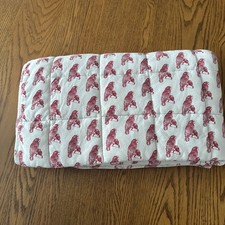 Kate Quinn Red Parrots Baby/Toddler Red and White Quilt