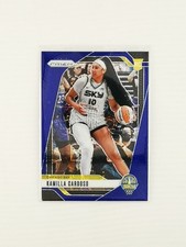 2024-25 Panini Prizm WNBA Kamilla Cardoso Rookie Blue Velocity #93 Chicago Sky