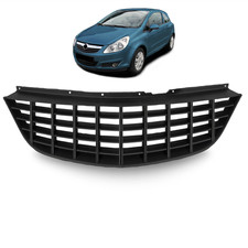 Kühlergrill Kühlergitter Schwarz matt passt für Opel Corsa D (S07) ab 06-10