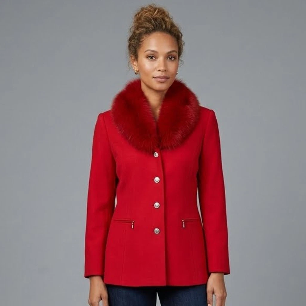 Fox Fur Red Vintage Coats, Jackets & Vests for Women for sale - eBay