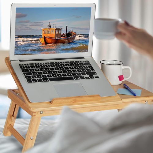 Stojak na stół i laptopa Relaxdays 10036713, czarny - Zdjęcie 6 z 12
