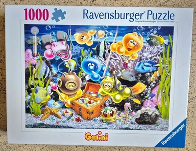 Ravensburger Puzzle 1000 Teile GELINI UNTERWASSERSPASS OVP NEU JÖRG ZAHRADNICEK - Bild 1 von 2