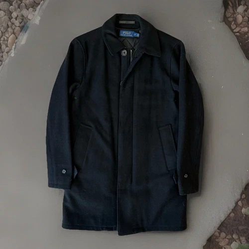 BURBERRY Polo Ralph Lauren giacca di lana piccolo pavone minimalista capospalla New York RRL