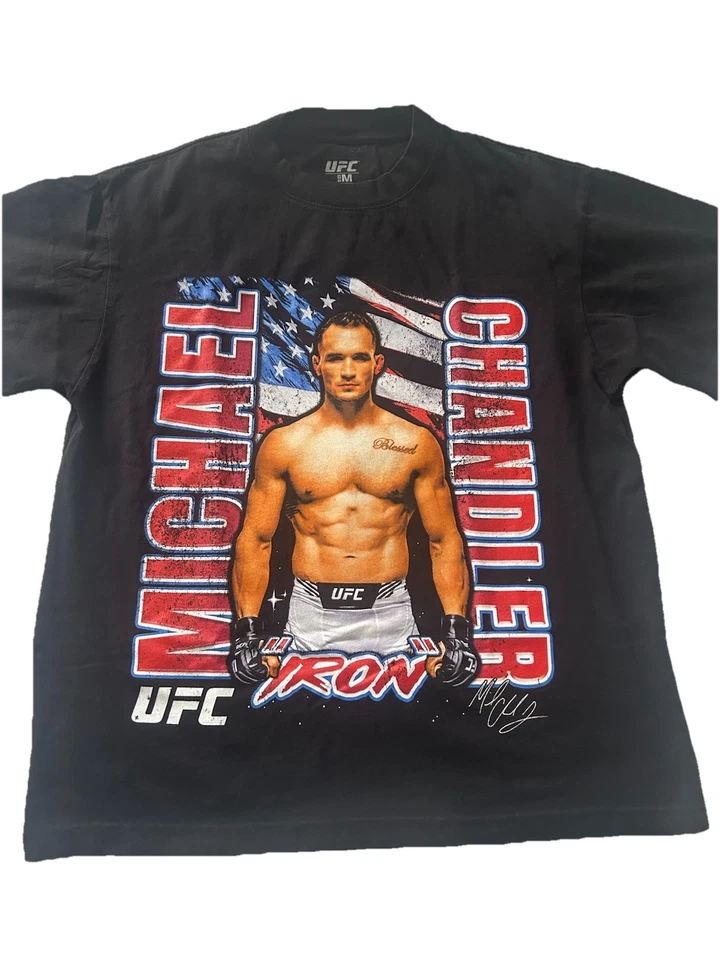 UFC Michael Chandler 衬衫 尺寸 M See You At The Top 铁质迈克 美国国旗 — 第 3/4 张图片