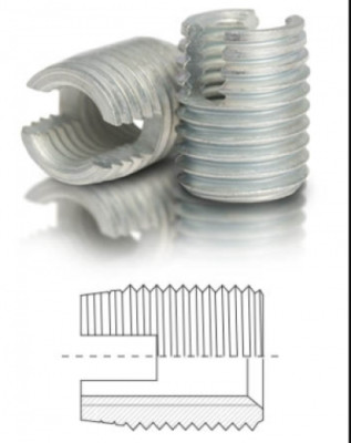 Gewindereparatur BaerFix Gewindebuchse M4 x 0,7 - 8 mm Gewindepanzerung 10 Stück