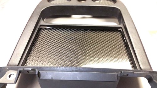 CARBON FIBER DELETE PANEL for 94-97 Mazda Miata Tombstone SURROUND Radio Bezel - Picture 12 of 12