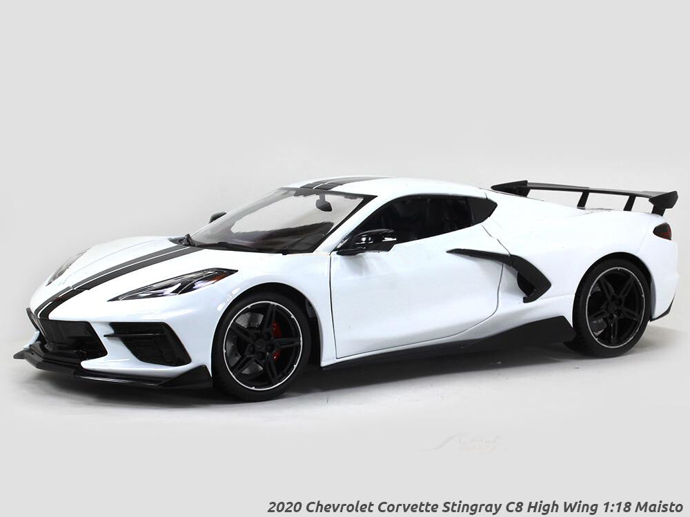 Maisto Special Edition 1:18 Die cast White 2020 C8 Corvette