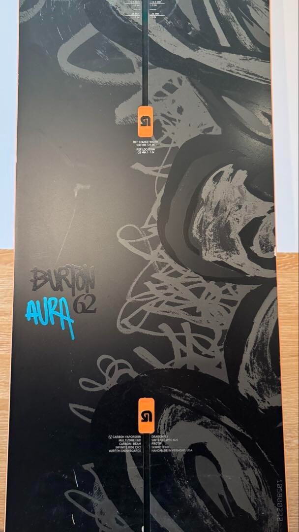 Burton Aura 162 Snowboard Powder SnowBoard Black Vintage Burton Aura 162 Snowboard Powder SnowBoard Black Vintage