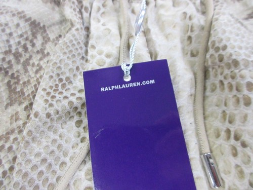 Ralph Lauren Purple Label Pants Womens Small Beige Silk Wyles Python 28X28 - Picture 6 of 15