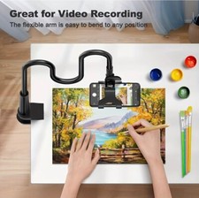 Universal Phone Holder Clip Lazy Bracket Flexible Gooseneck Clamp Long Arm Mount
