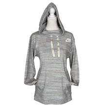 NIKE Women Pullover Long Sleeve Space Dye Hoodie Sz XS Blue Gym Casual 23-11