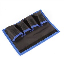 Bolsa de batería DSLR portátil de nailon estuche de almacenamiento 4 bolsillos para LP-E6 LP-E8 NP-FW50
