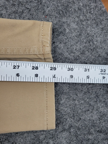 Levis 502 Jeans Womens 14 Brown Performance Stretch Taper Chino Preppy Minimal - Picture 10 of 12