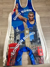 Justin Lester OHIO 2012 London Olympics Cradle Gear Greco Wrestling Singlet L