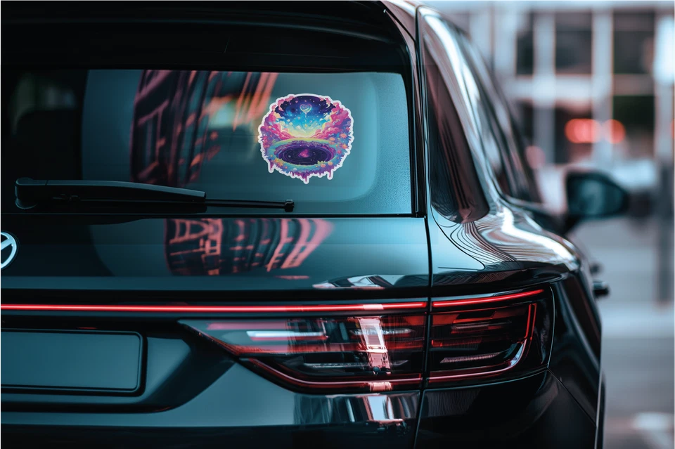 Calcomanía/pegatina laminada--Resistente a los rayos UV y al agua para uso interior/exterior Foto 2 de 4