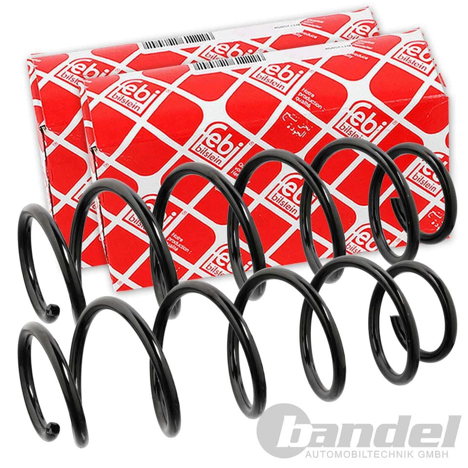 2x FEBI FAHRWERKSFEDER HINTERACHSE LINKS RECHTS für MERCEDES A-KLASSE W169