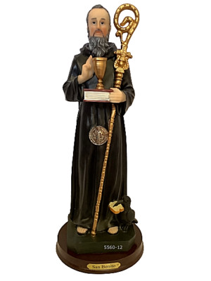 San Benito 12'' St. Benedict of Nursia Religious  Figurine