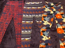 lularoe leggings os multicolor set of 3 - no tags