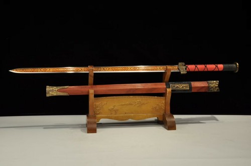 Handmade 1095 High Carbon Steel Chinese sword God Dragon Han Jian Battle Ready - Picture 3 of 10