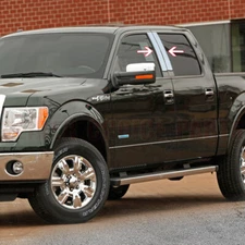 STAINLESS STEEL Pillar Posts Covers For 2004-09 2010 11 12 13 2014 Ford F150 4dr