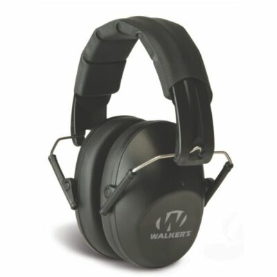 (P) Walker's Pro Low Profile Folding Hearing Protection Black - GWP-FPM1