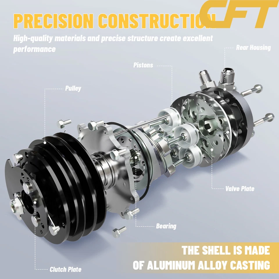 A/C Compressor W/Clutch for 16-18 Mercedes-Benz C300 C250 C350e L4 2.0L CO11590C Foto 2 de 4